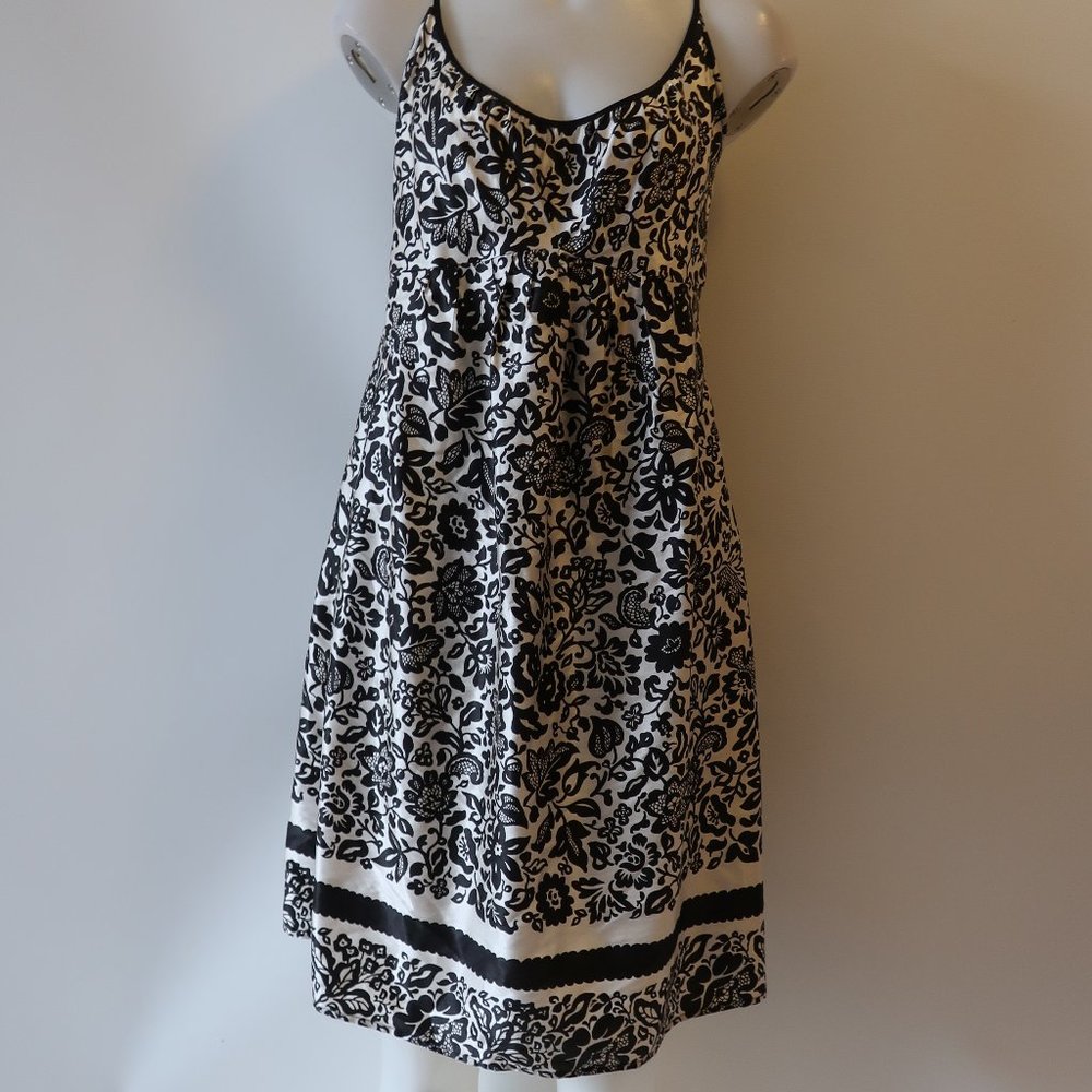 GERARD DAREL FLORAL SILK BLEND SLEEVELESS DRESS M*